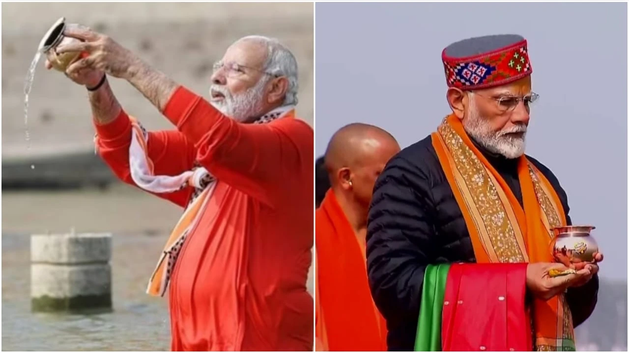 PM Modi in Mahakumbh 2025 LIVE: महाकुंभ मेले से जेटी पर बैठकर PM मोदी पहुंचे पवित्र त्रिवेणी संगम! लगाई डुबकी, संगम पर किया गंगा पूजन